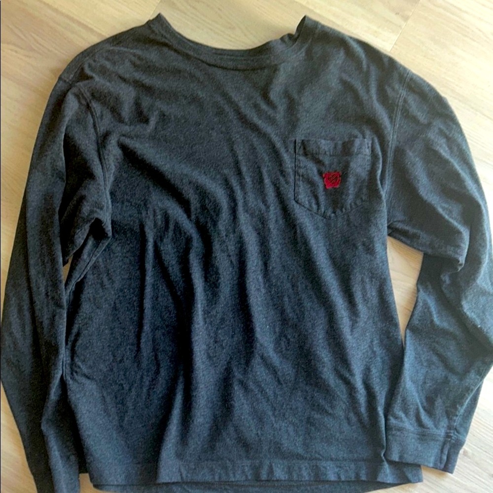 Daniel Cremieux Men’s LS Cotton T-Shirt M Navy Casual Everyday Lounge Gym